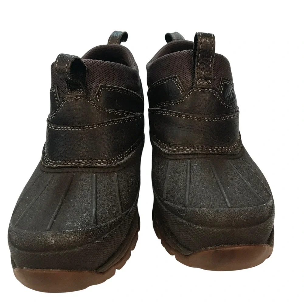 LL Bean Men Waterproof Low Ankle Boots Brown Pull On Outdoor‎ Size 7.5